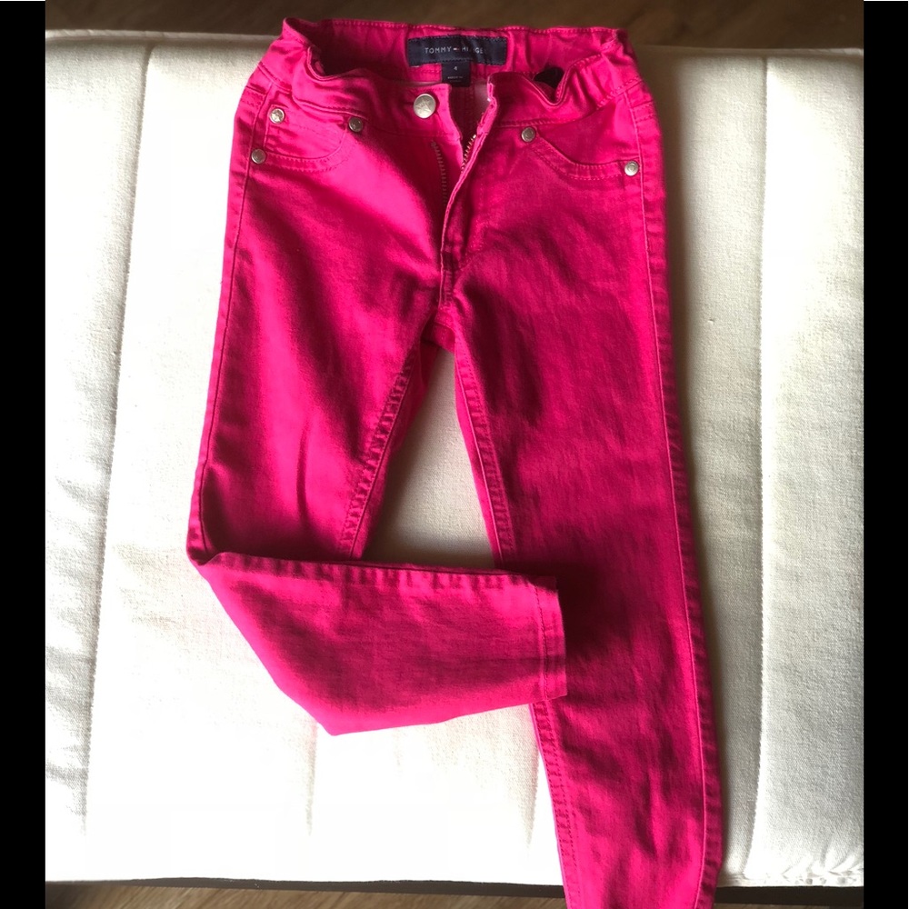 Tommy Hilfiger Sz 4 Girls Pink skinny pant